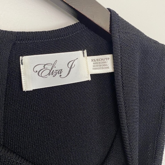 ELIZA J Knit Long Sleeve Cold Shoulder Mini Dress - Picture 5 of 7